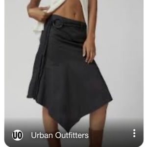 Urban Outfitters Asymmetrical Black Skirt NWT